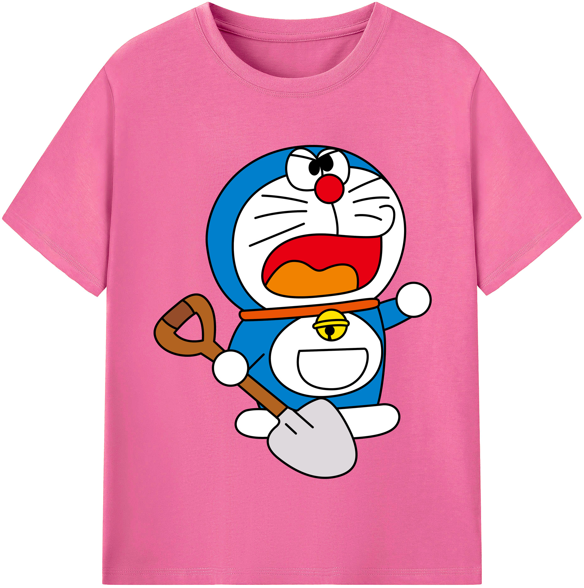 （画像用） ドラえもん Doraemon レディースカジュアルプリントTシャツ（綿100％）